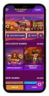 Buffalo Casino mobile screenshot