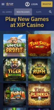 XIP Casino screenshot new games