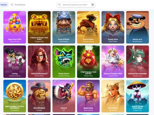 HypeKasino bonus buy games screenshots