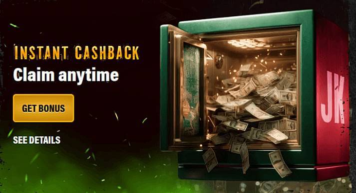Jokery Casino cashback screenshot